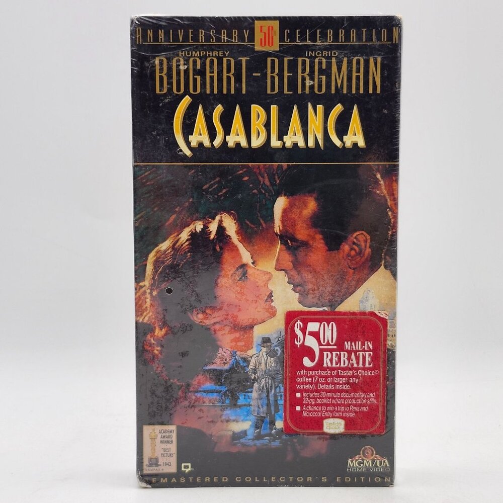 Casablanca VHS 50th Anniversary Collectors Edition MGM/UA SEALED